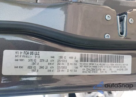 2019 Jeep Compass Altitude Fwd из США, поврежденный, VIN 3C4NJCBBXKT614708